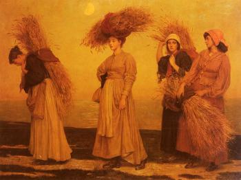 Valentine Cameron Prinsep : Home From Gleaning